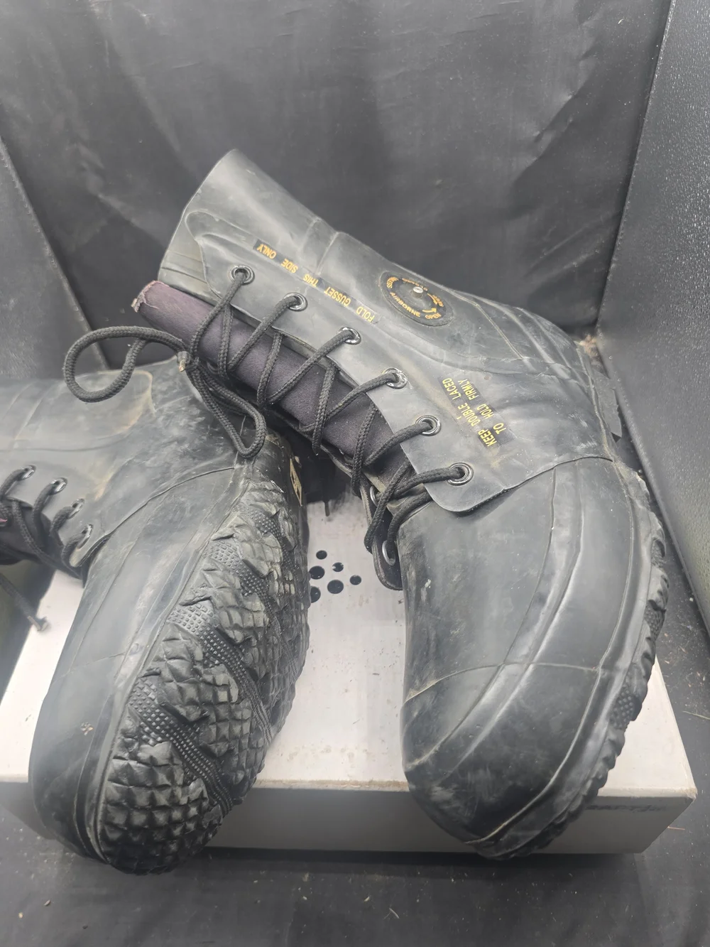 Men's Black Rain & Snow Lace-Up Boots